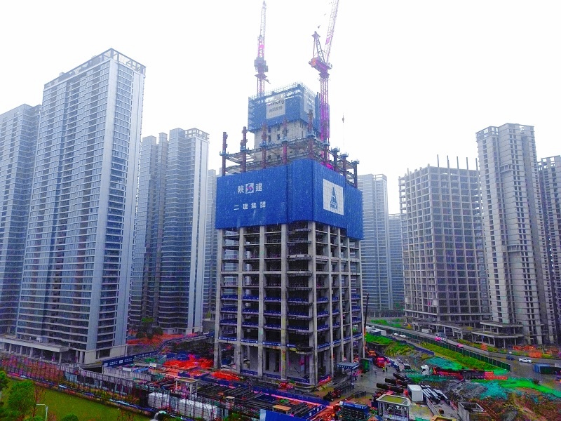 向着356米奋进!陕建二建集团国鸿中心超高层项目持续攀向天际线