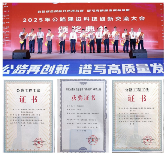 中铁一局集团电务工程有限公司在2025年中国公路建设科技创新交流大会上斩获多项荣誉 - 陕西省建筑业协会